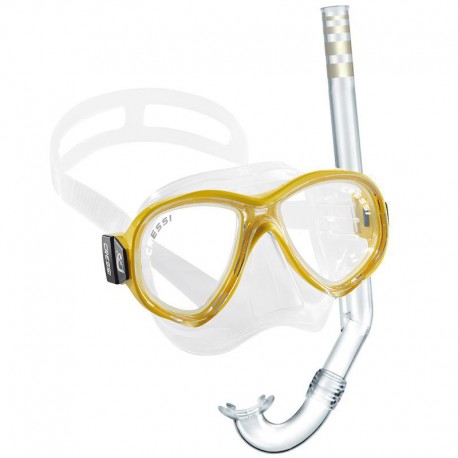 Cressi Perla Mare Set Maschera Jr + Aeratore Tubo col. GIALLO - Clicca l'immagine per chiudere